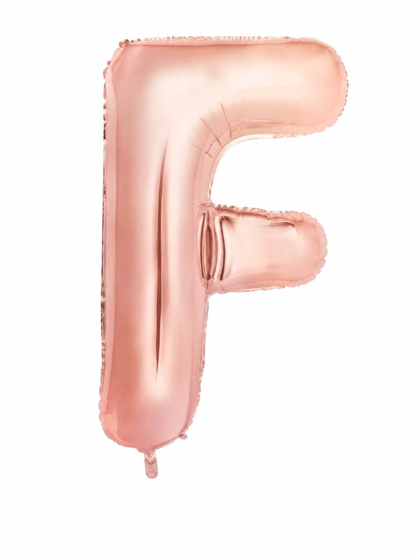 Small Letter Balloon F Chrome Color