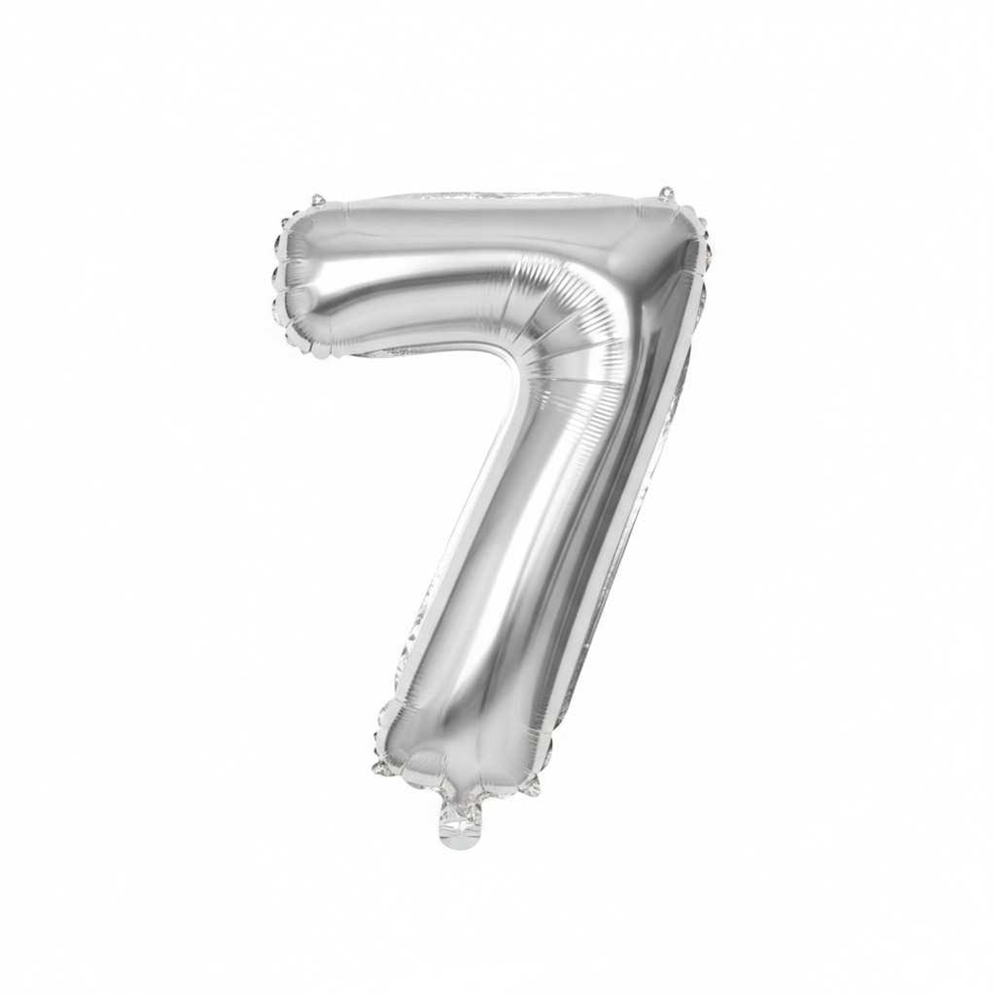 Big Number Balloon 7 Silver Color