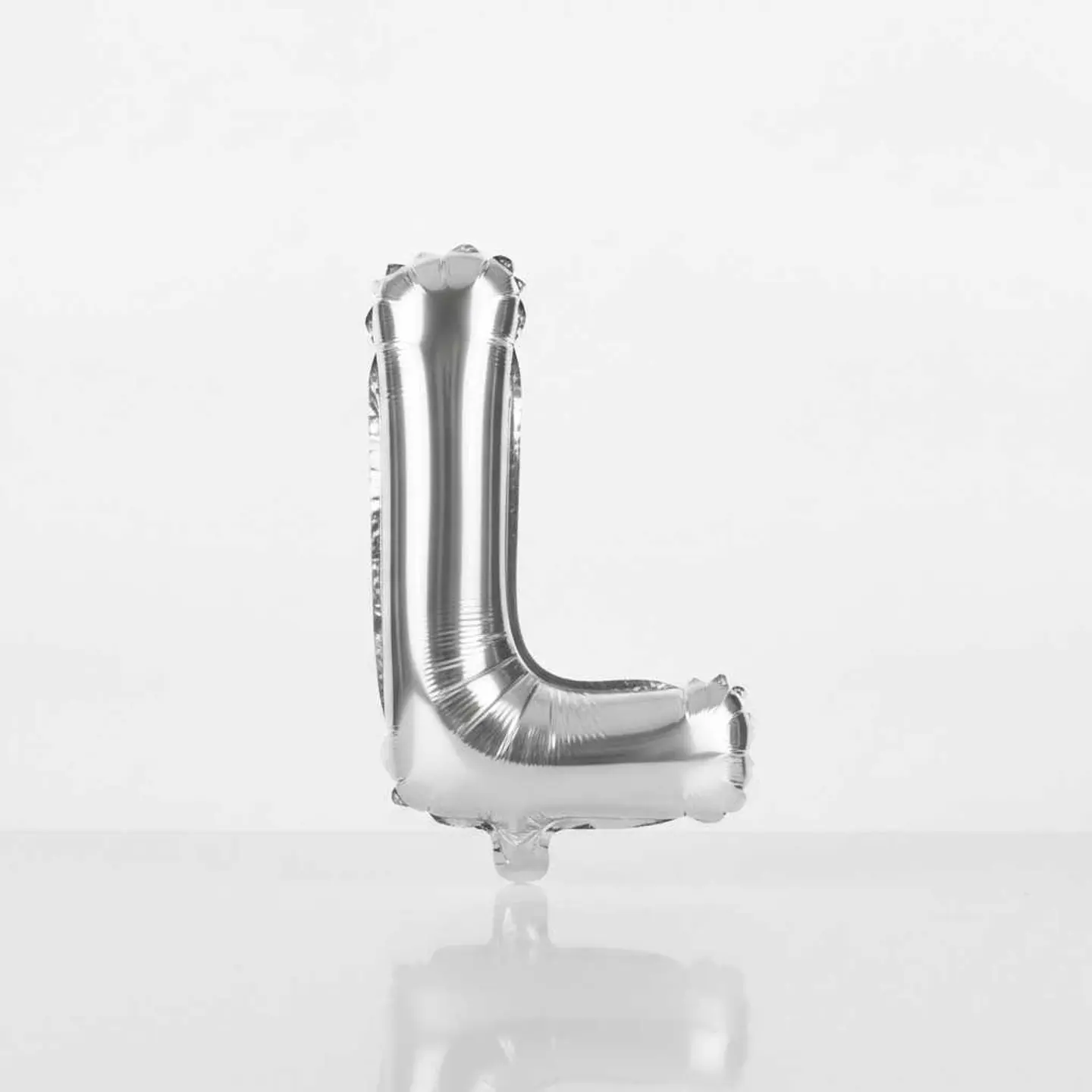 Small Letter Balloon L Silver Color