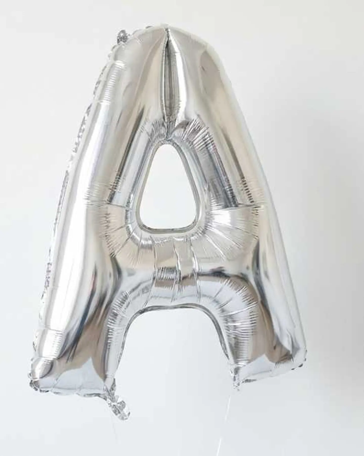 Small Letter Balloon A Silver Color