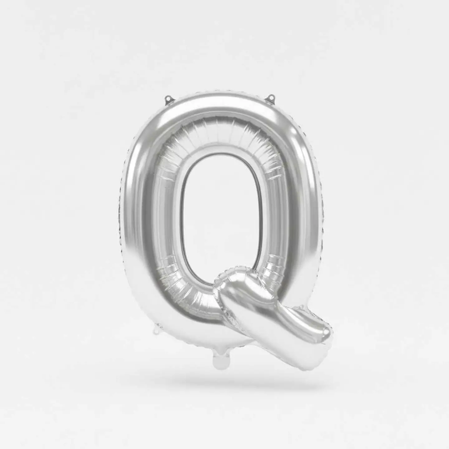 Big Letter Balloon Q Chrome Color