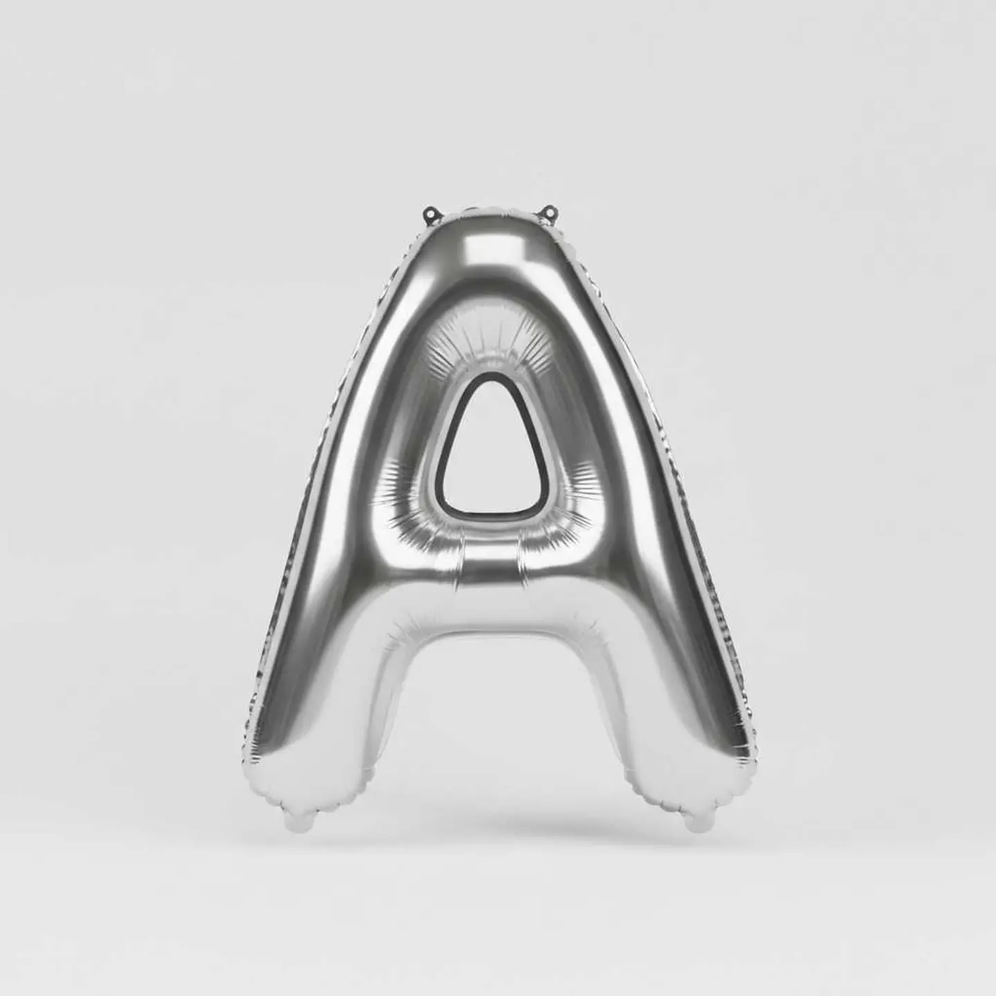 Big Letter Balloon A Chrome Color