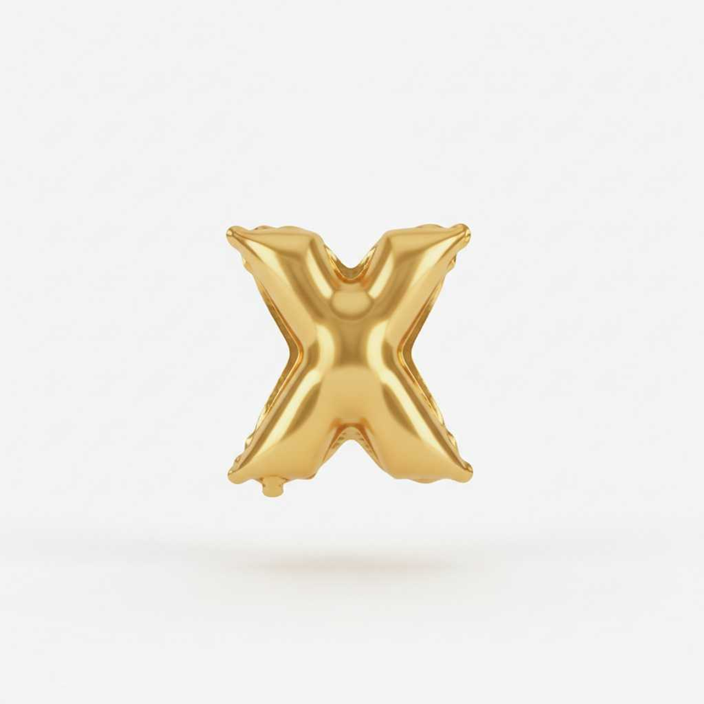 Small Letter Balloon X Gold Color