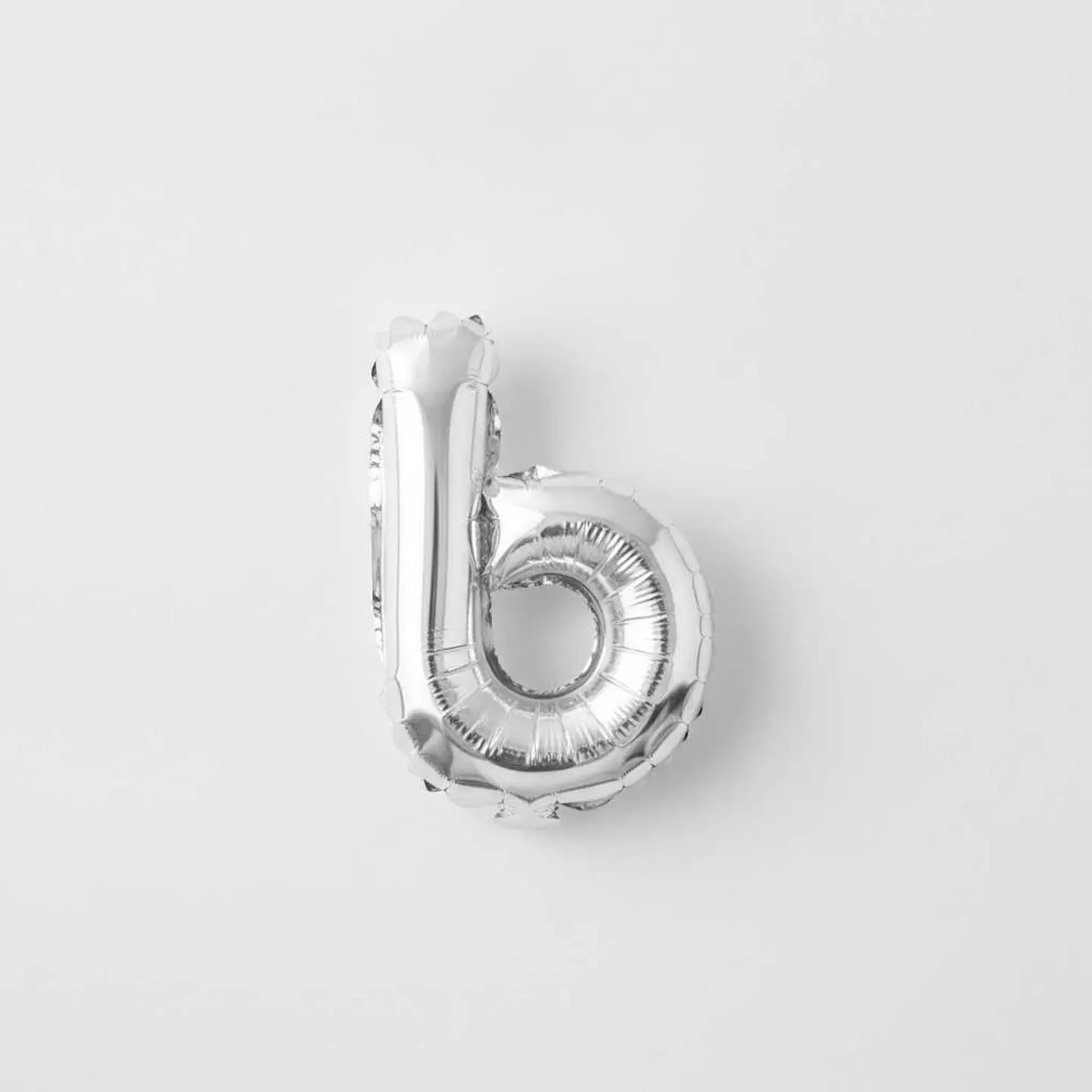 Small Letter Balloon B Silver Color