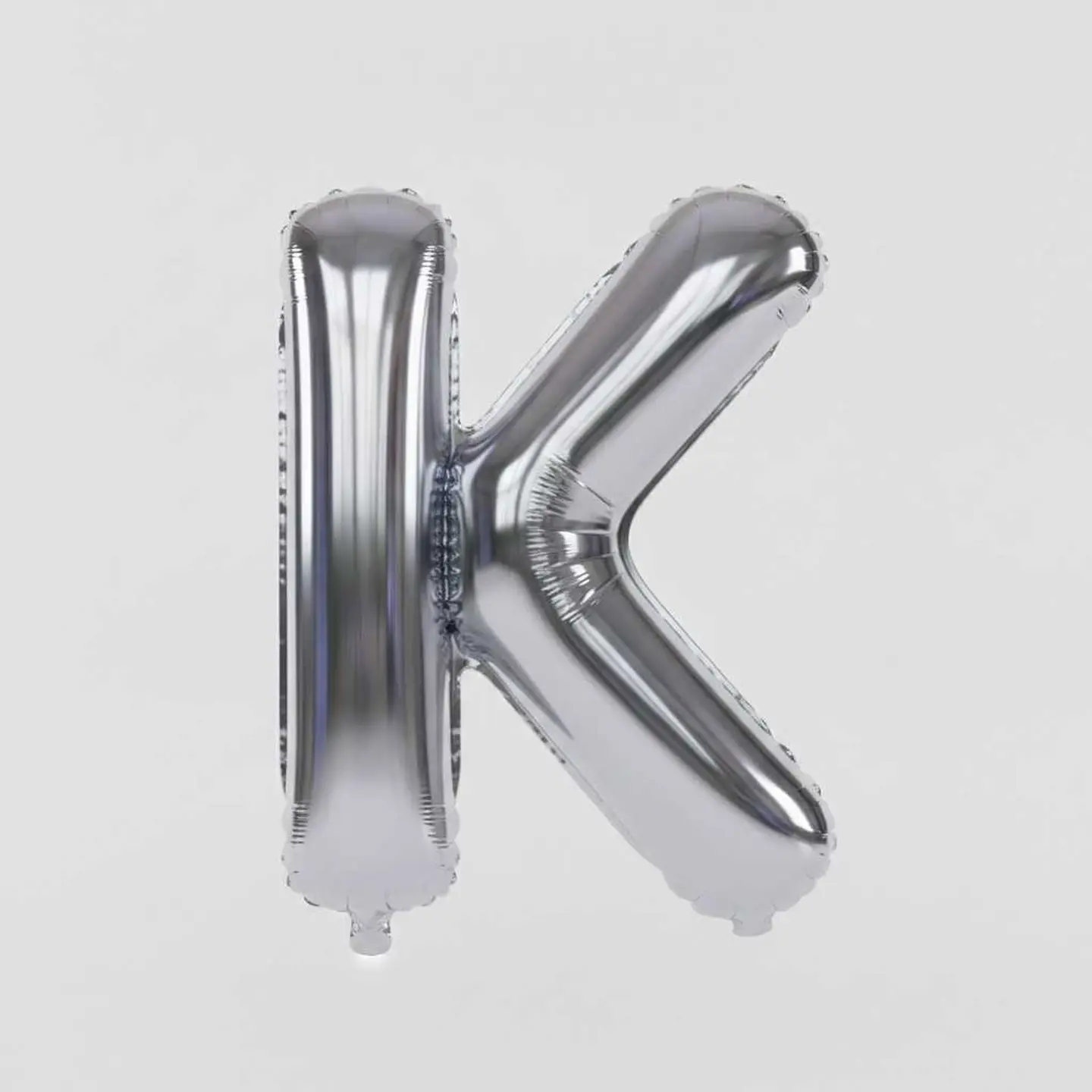 Big Letter Balloon K Chrome Color
