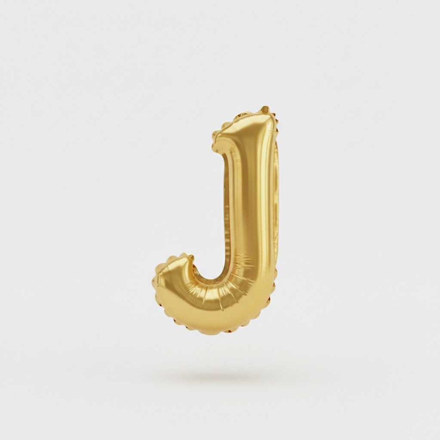 Small Letter Balloon J Gold Color