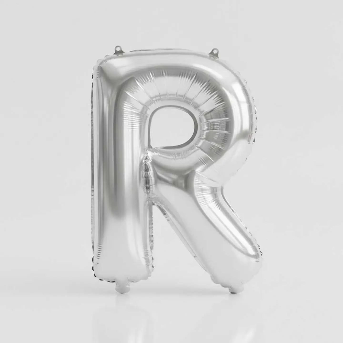 Big Letter Balloon R Silver Color