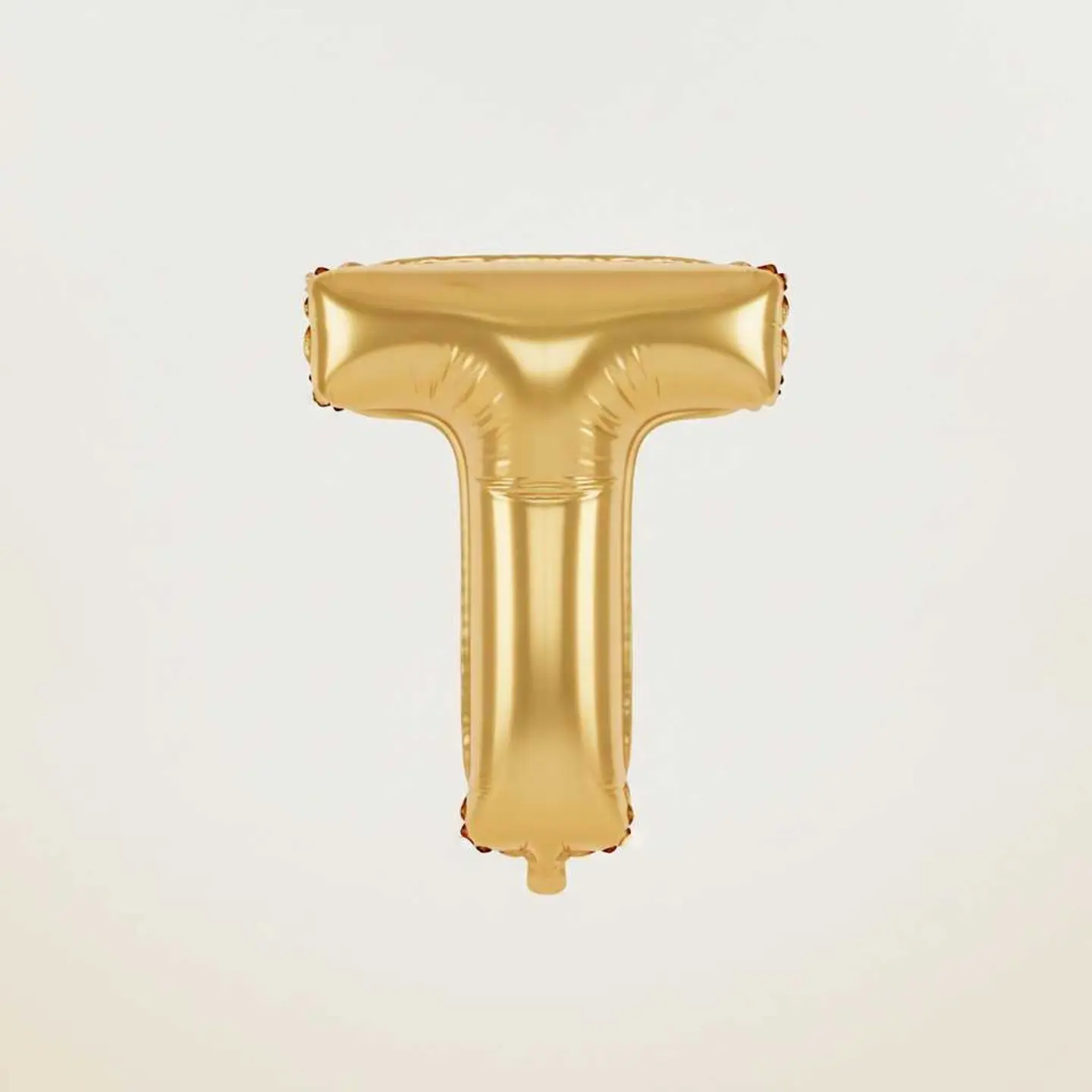 Big Letter Balloon T Gold Color