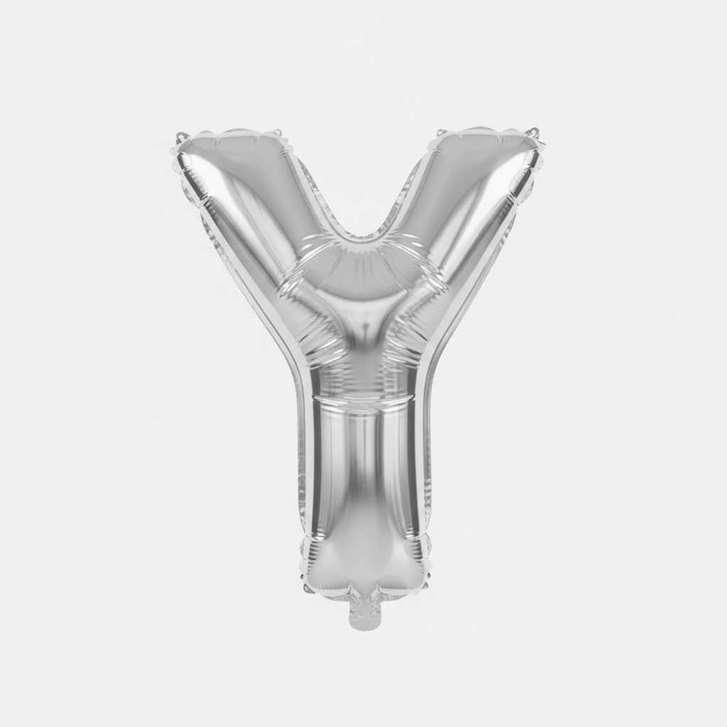 Big Letter Balloon Y Chrome Color
