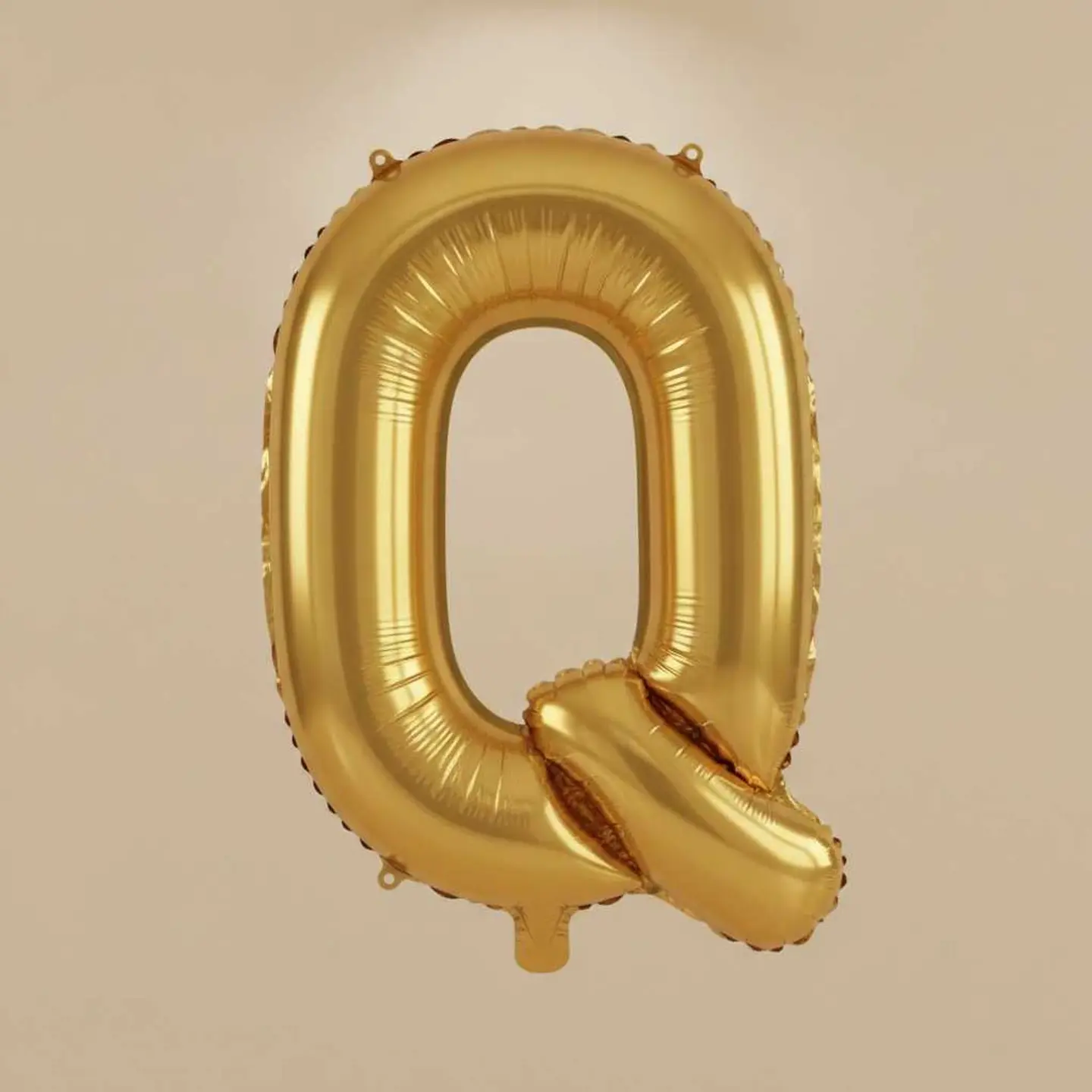 Big Letter Balloon Q Gold Color