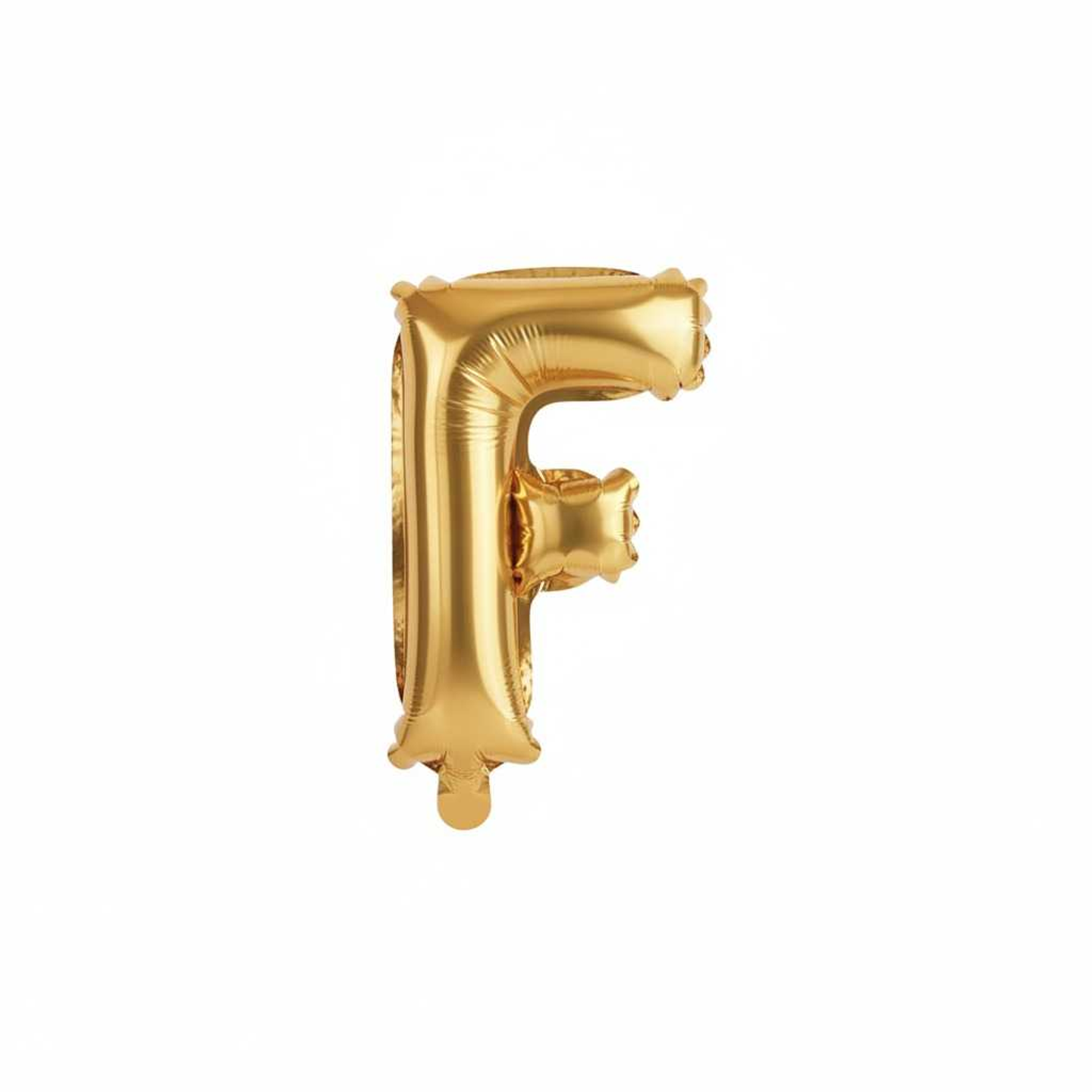 Small Letter Balloon F Gold Color