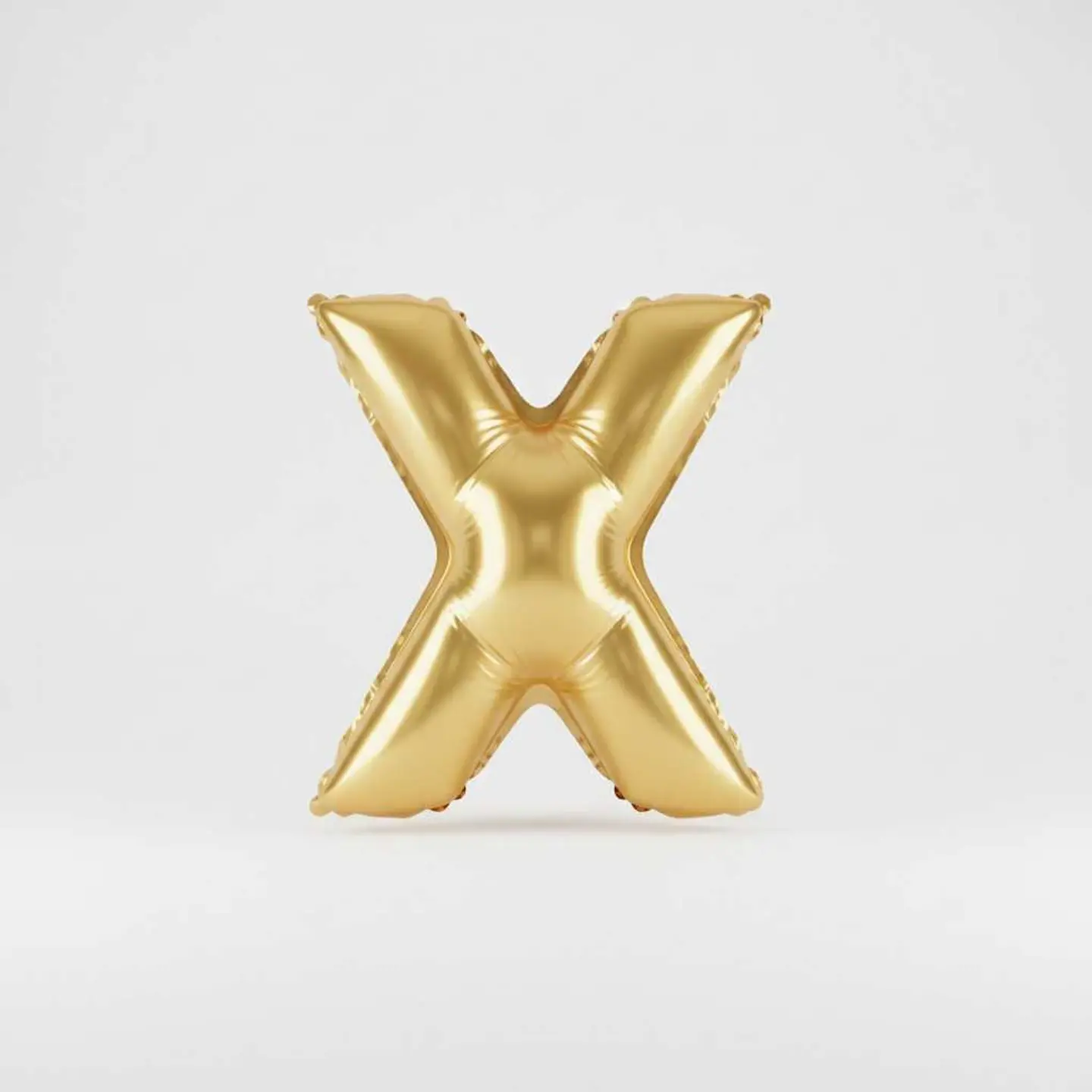 Big Letter Balloon X Gold Color