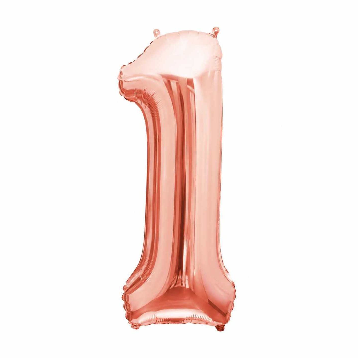 Big Number Balloon 1 Chrome Color