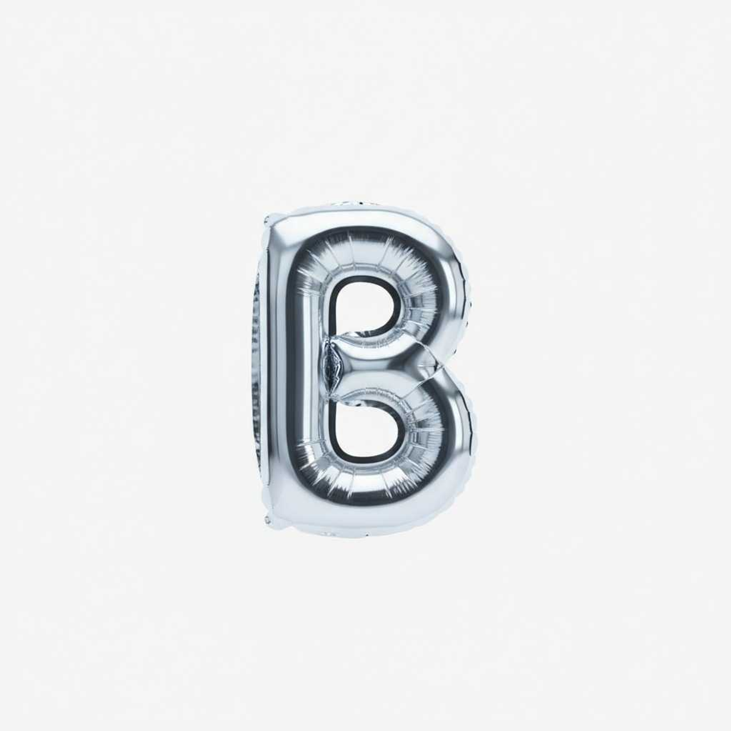 Small Letter Balloon B Chrome Color