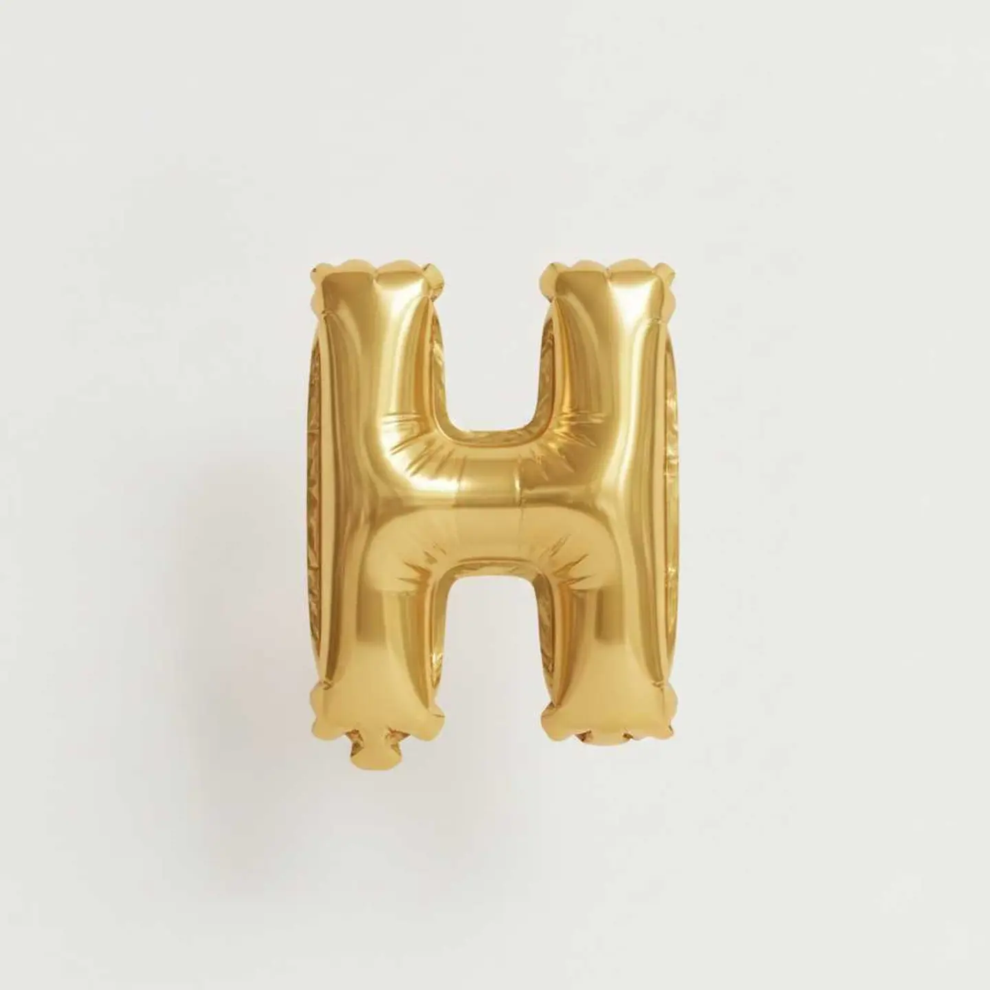 Small Letter Balloon H Gold Color