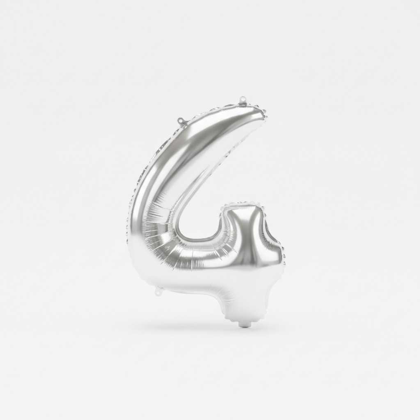 Big Number Balloon 4 Chrome Color
