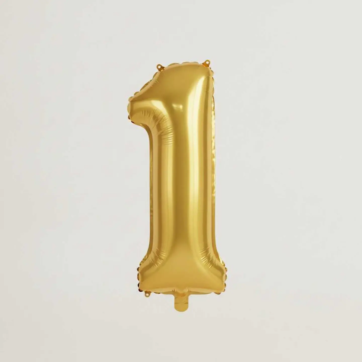 Big Number Balloon 1 Gold Color