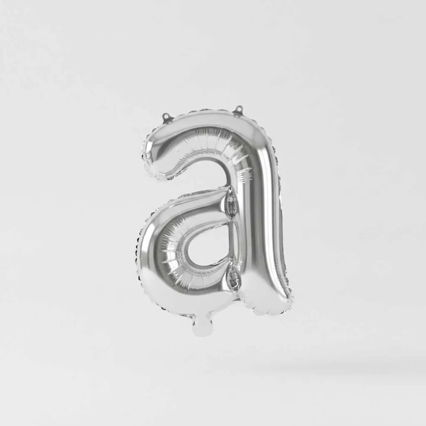 Small Letter Balloon A Chrome Color