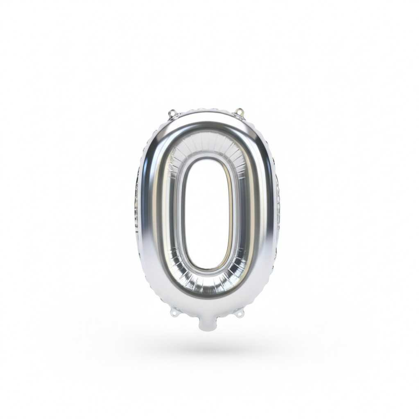 Small Letter Balloon O Chrome Color