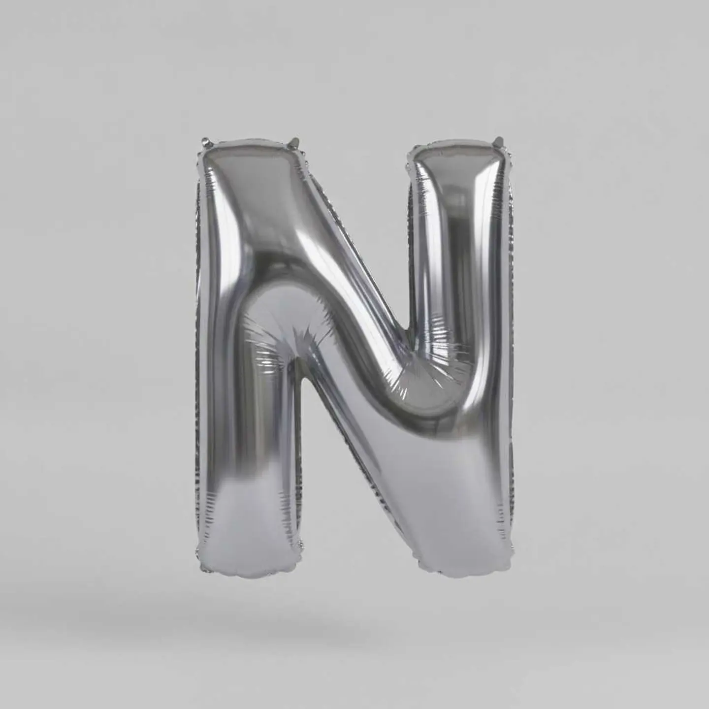 Big Letter Balloon N Chrome Color
