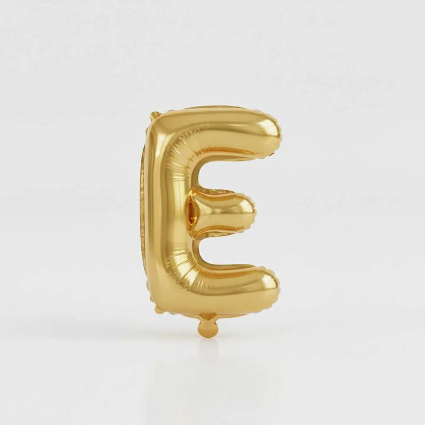 Small Letter Balloon E Gold Color