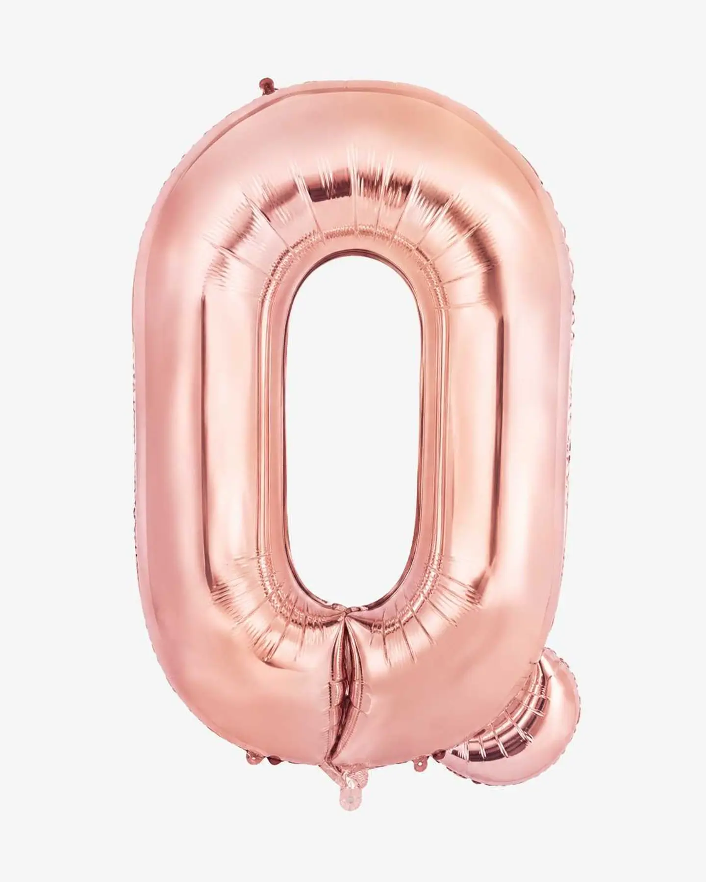 Big Letter Balloon Q Chrome Color