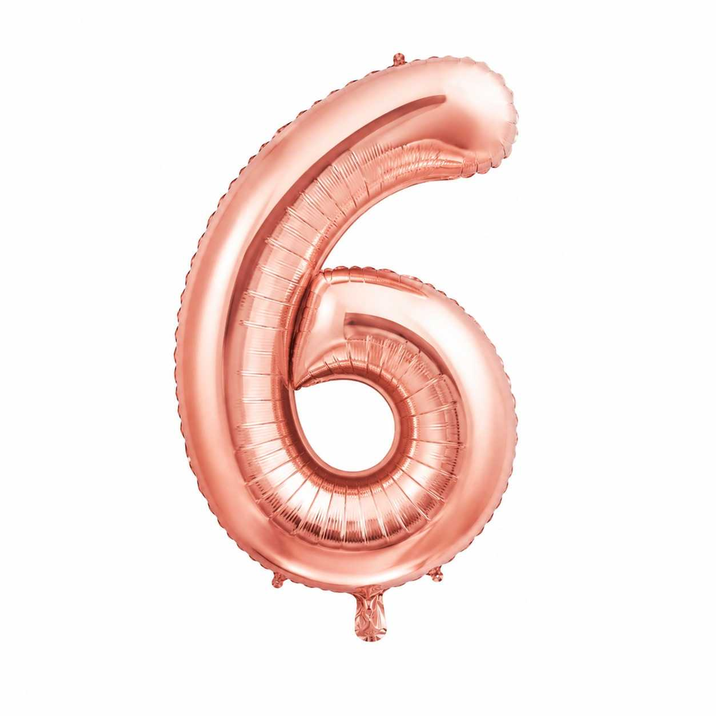 Big Number Balloon 6 Chrome Color