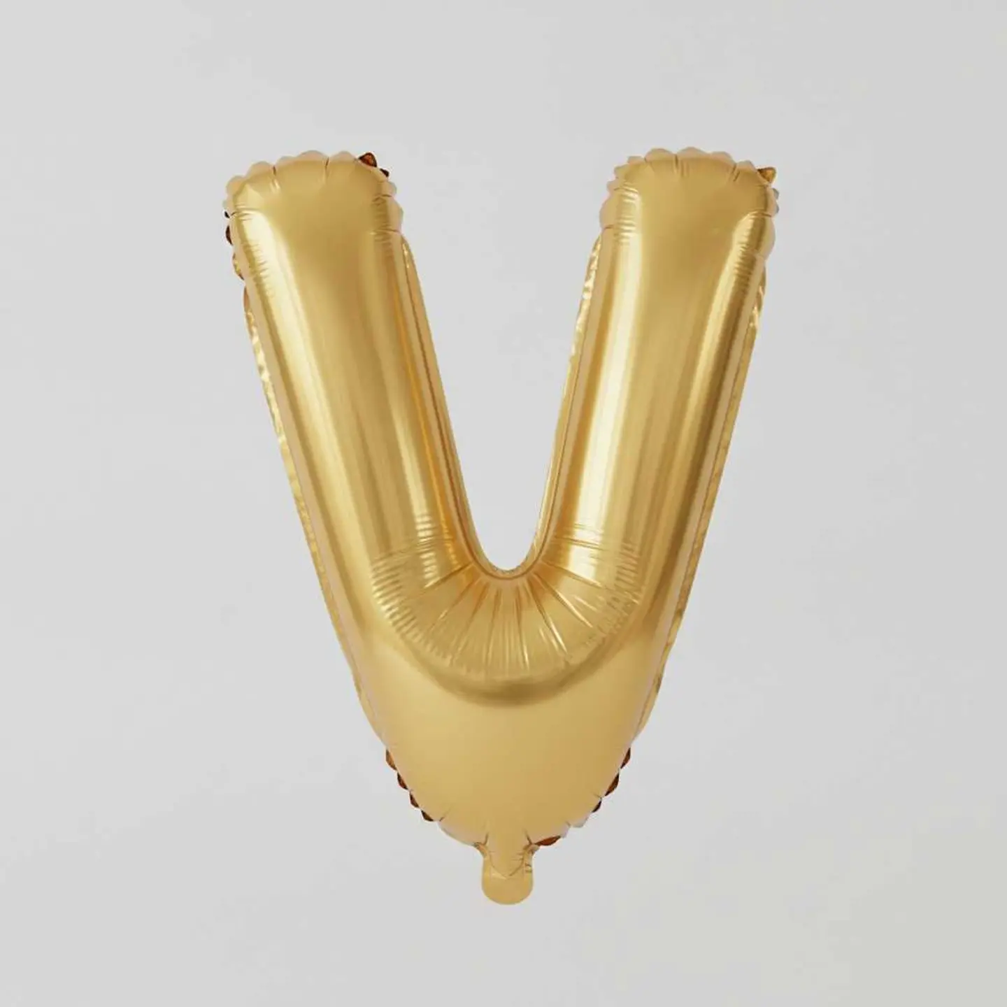 Big Letter Balloon V Gold Color