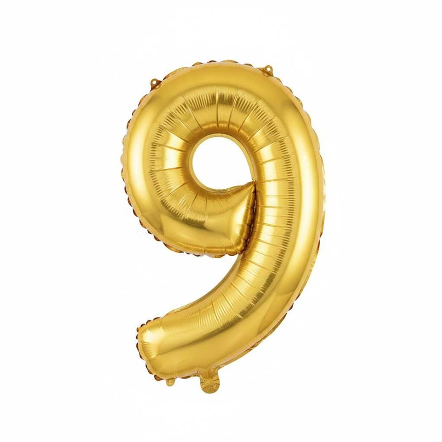 Big Number Balloon 9 Gold Color