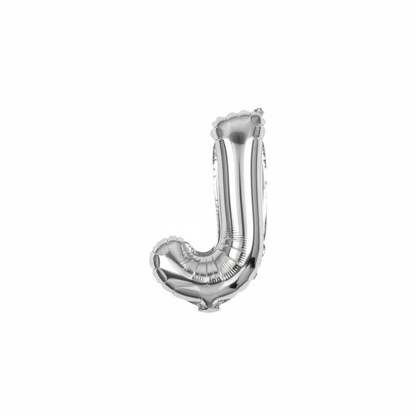 Small Letter Balloon J Chrome Color