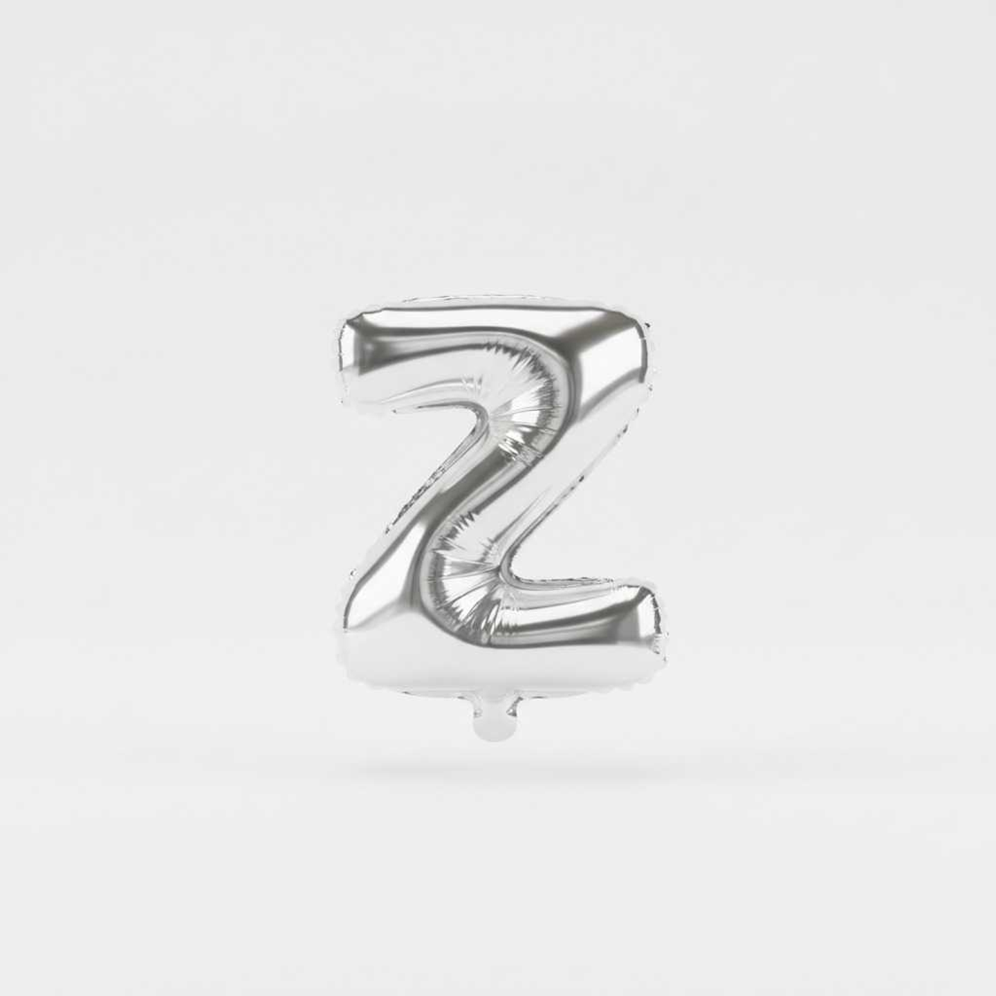 Small Letter Balloon Z Silver Color