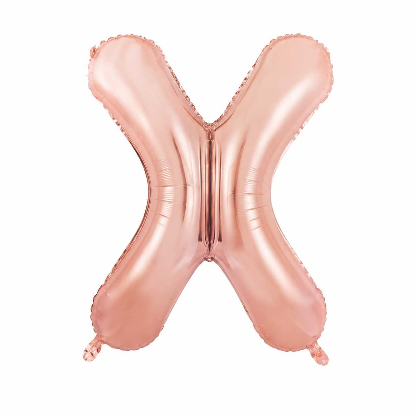 Small Letter Balloon X Chrome Color