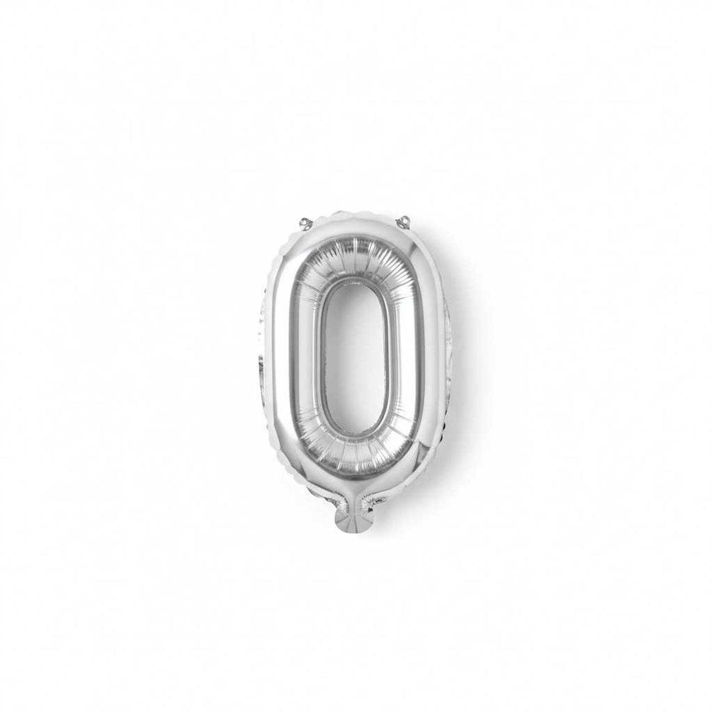 Small Letter Balloon O Silver Color