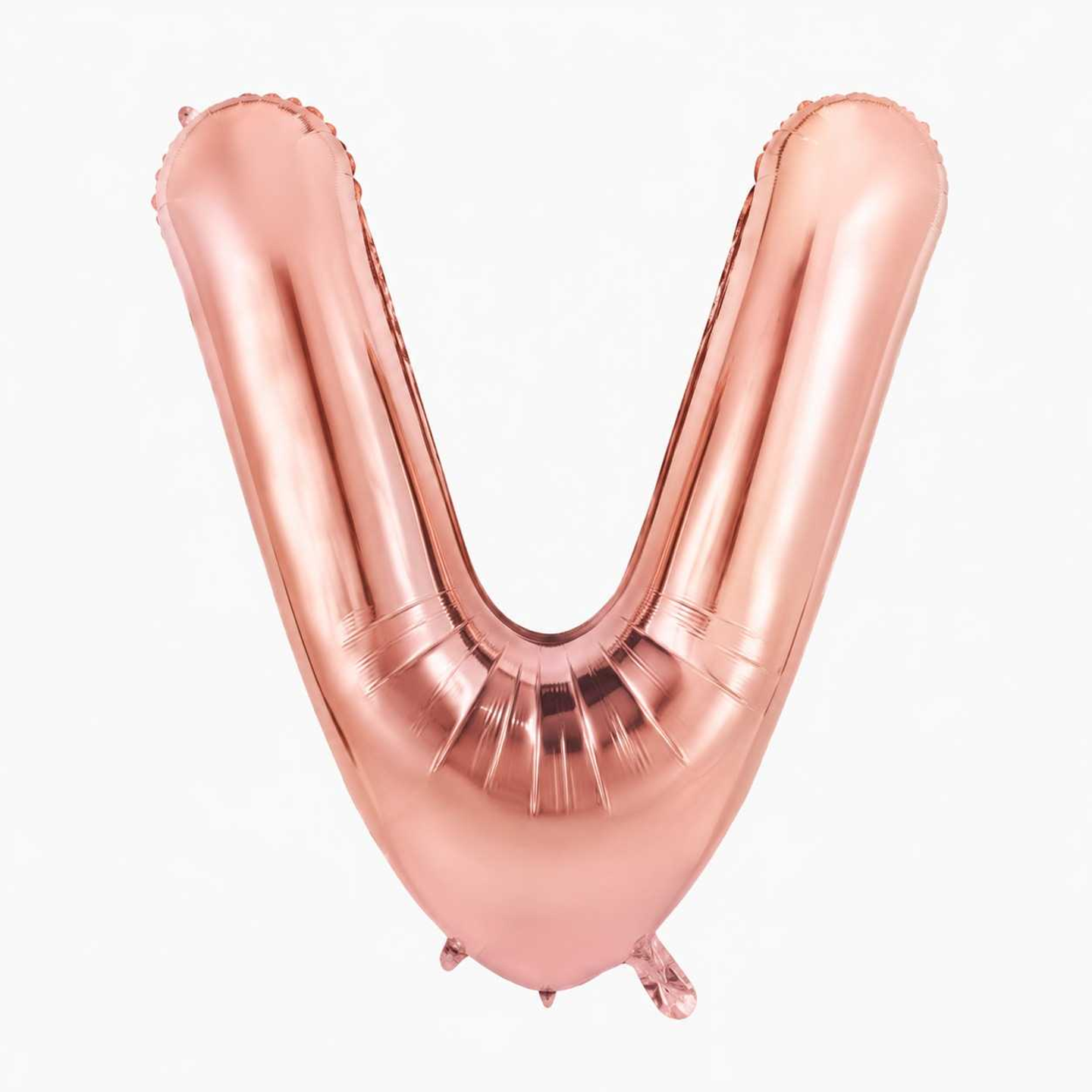 Big Letter Balloon V Chrome Color