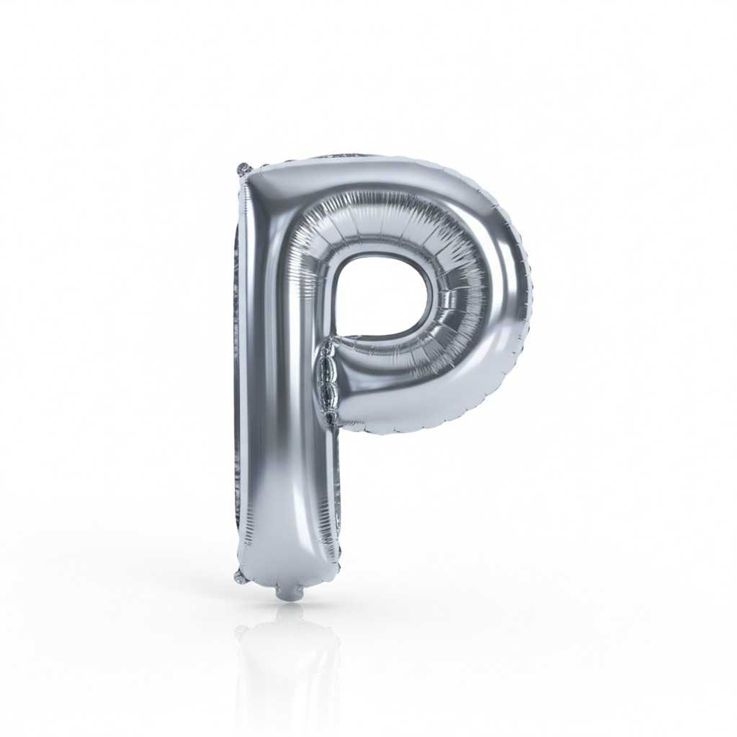 Big Letter Balloon P Chrome Color