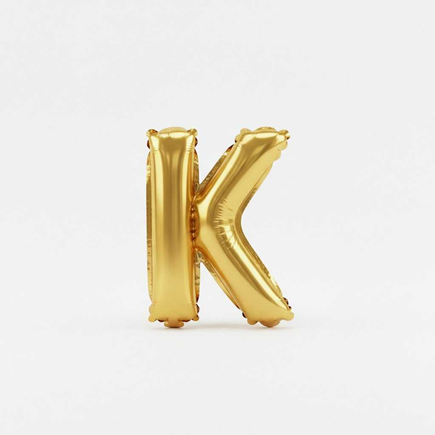 Big Letter Balloon K Gold Color