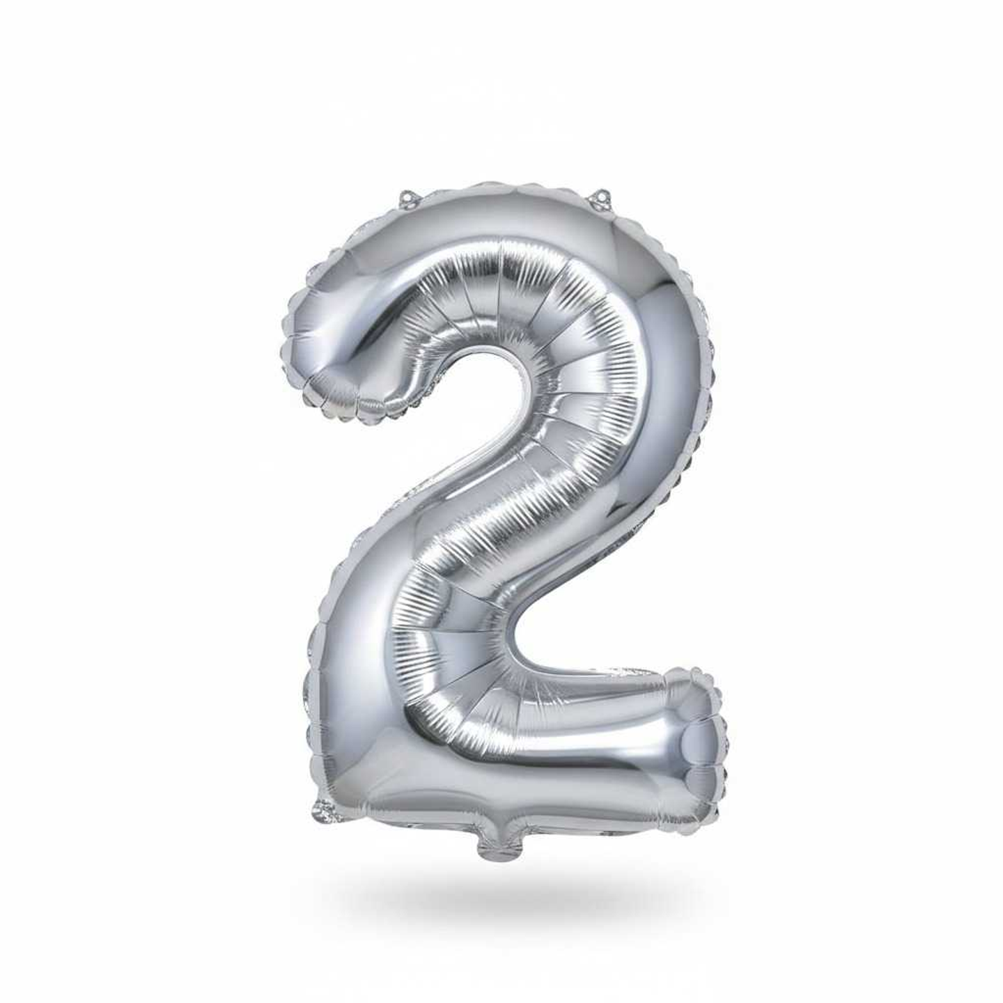 Big Number Balloon 2 Chrome Color