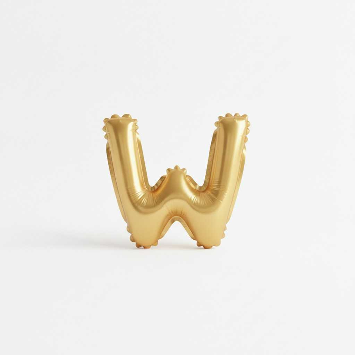 Small Letter Balloon W Gold Color