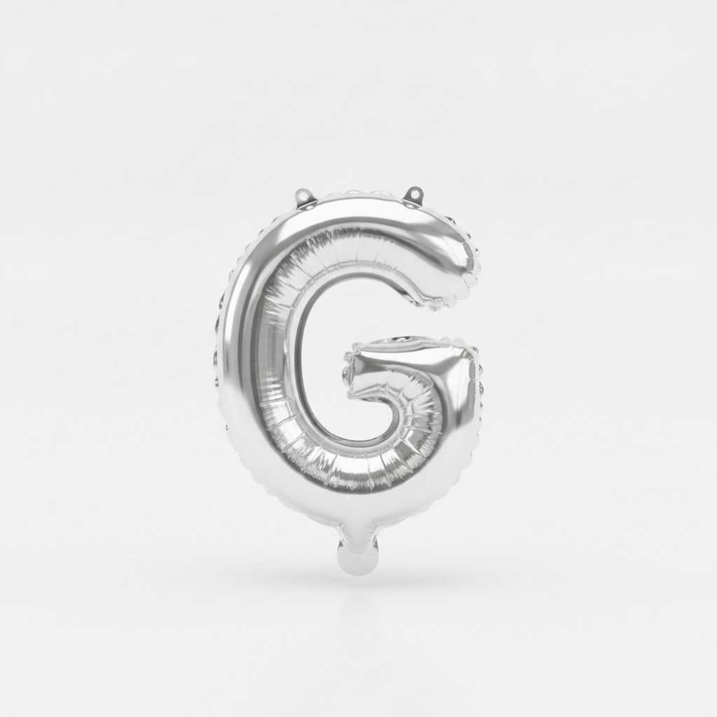 Small Letter Balloon G Chrome Color