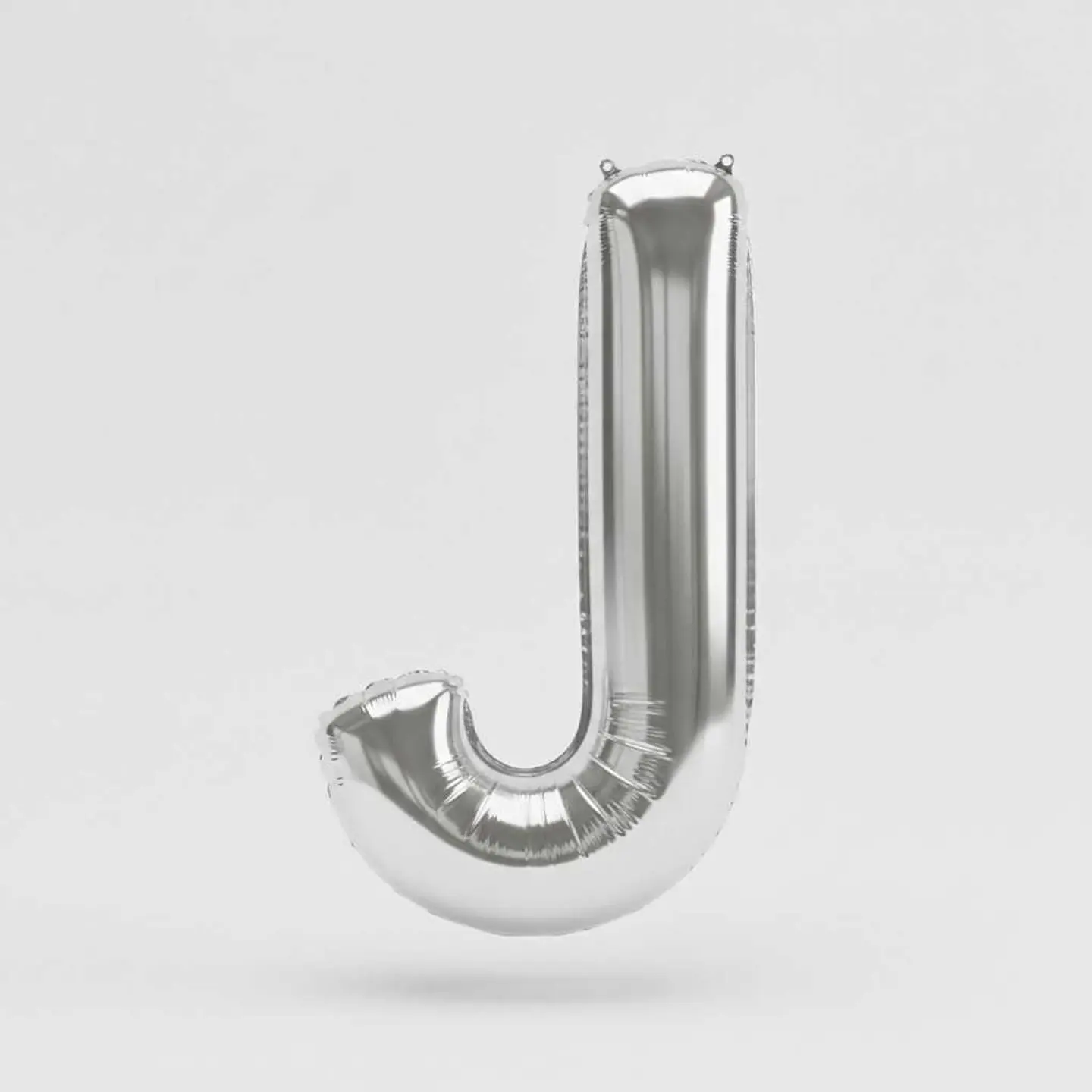 Big Letter Balloon J Chrome Color