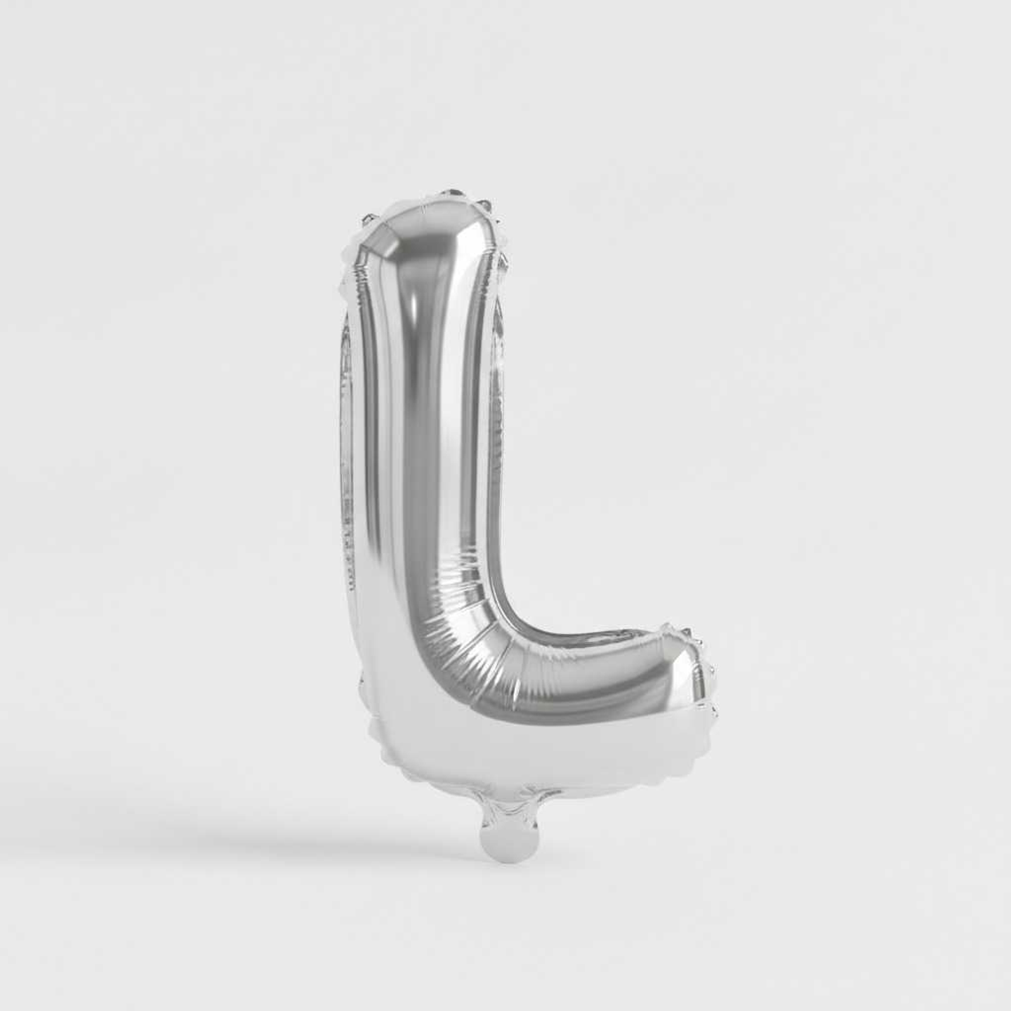 Small Letter Balloon L Chrome Color