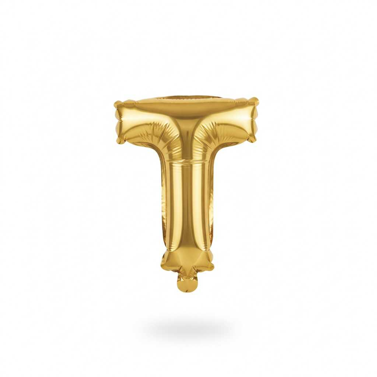Small Letter Balloon T Gold Color
