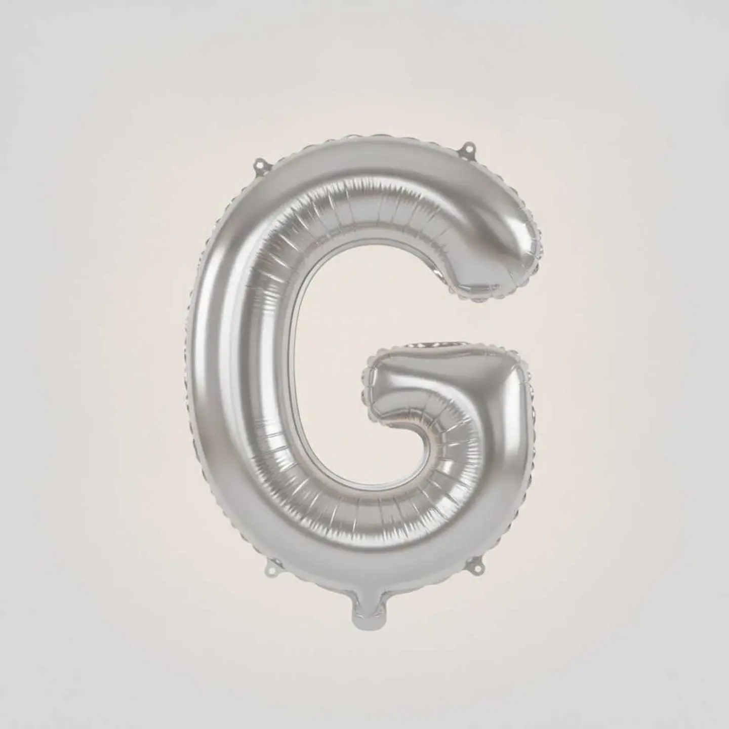 Big Letter Balloon G Silver Color