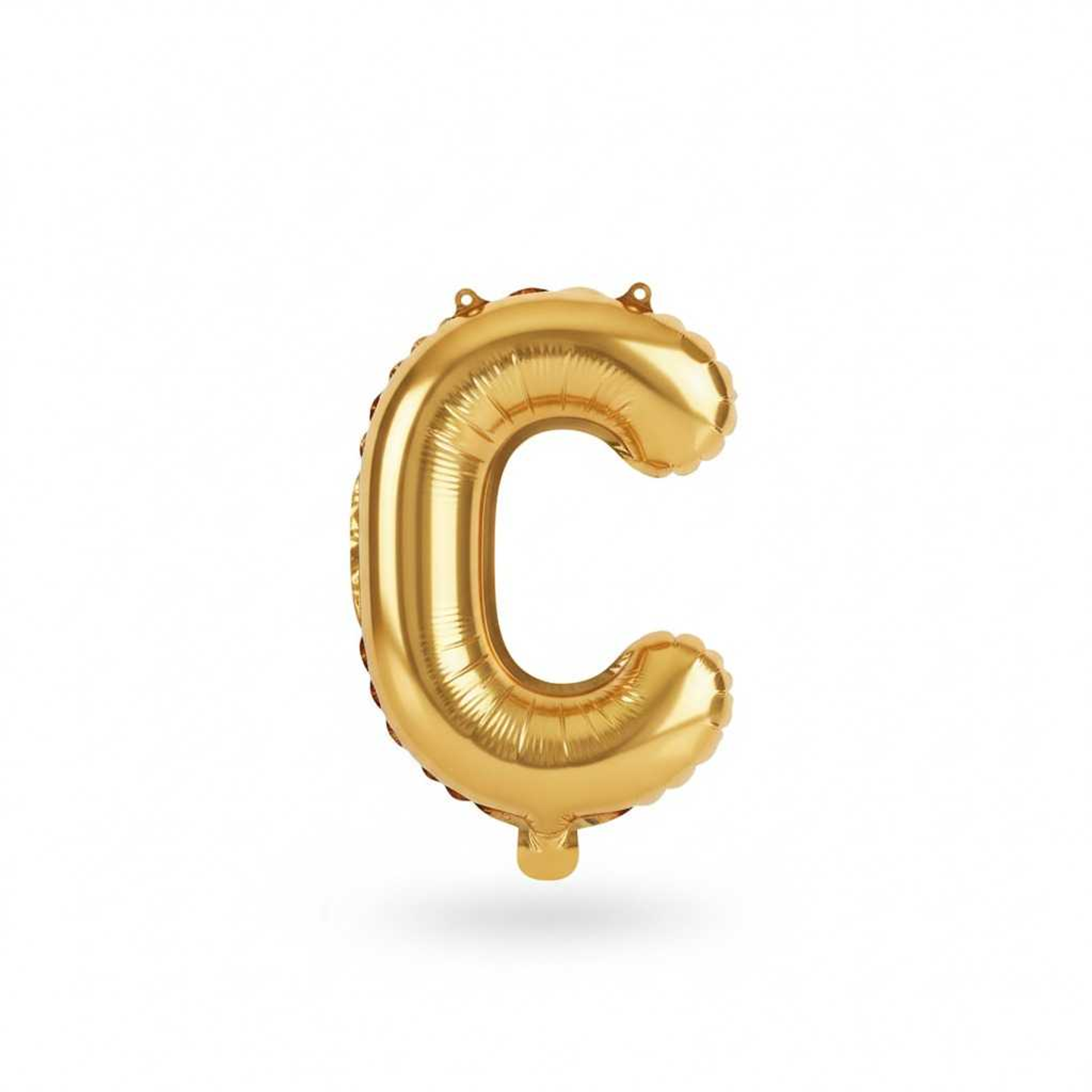 Small Letter Balloon C Gold Color