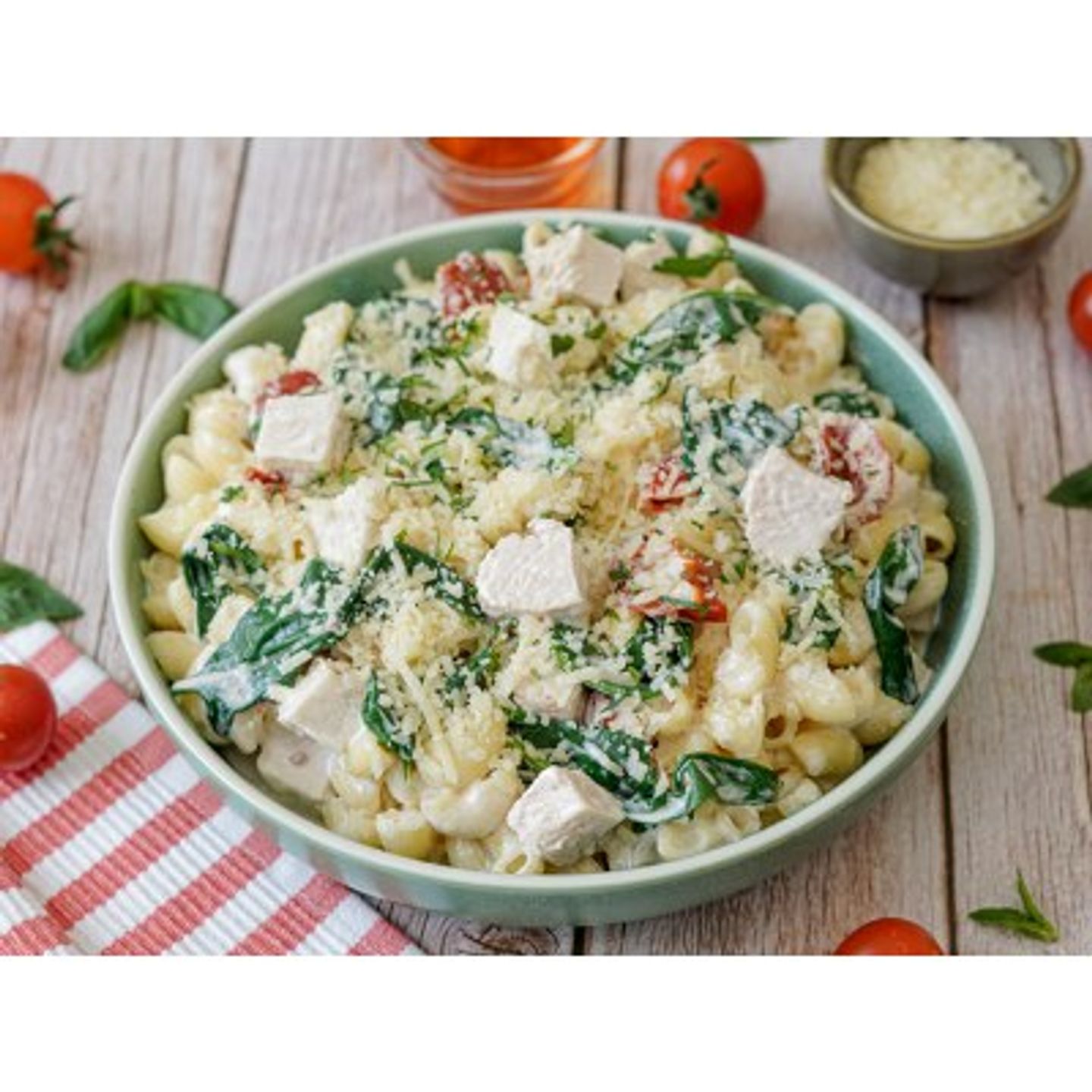 Tuscan Chicken Mac & Cheese