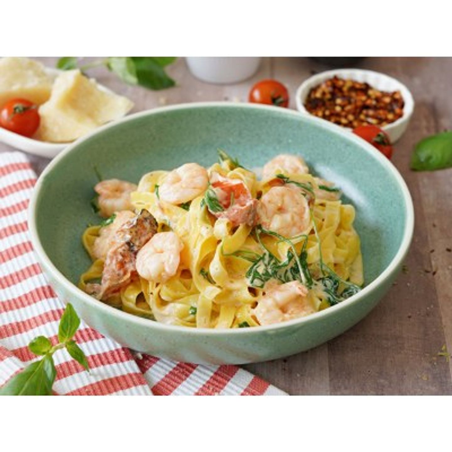 Tagliatelle Sriracha Shrimp