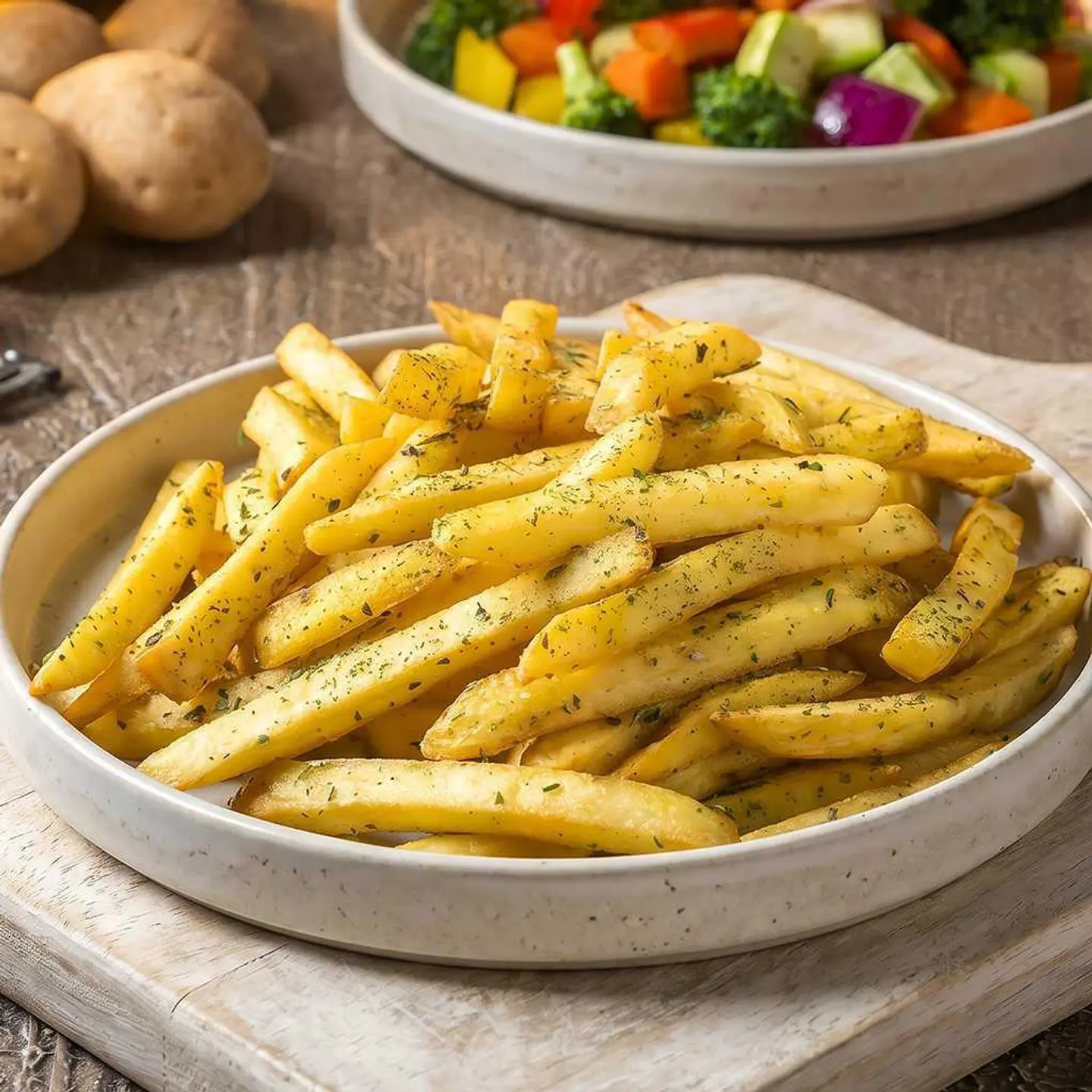 بطاطا مقلية مع الأعشاب