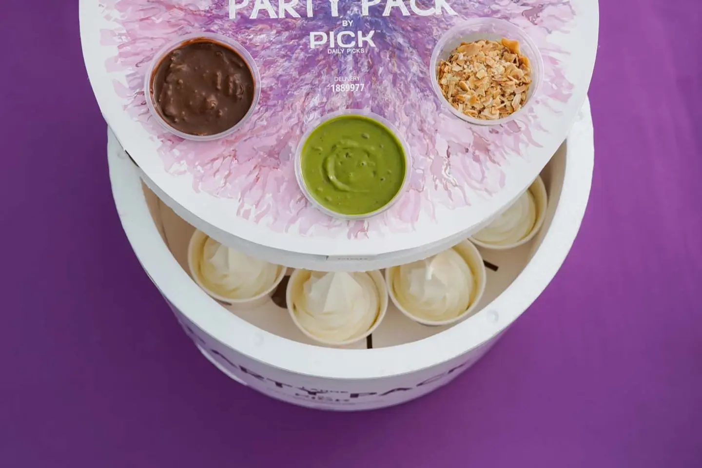 Party Pack Box 18 Mini Cups Without Toppings