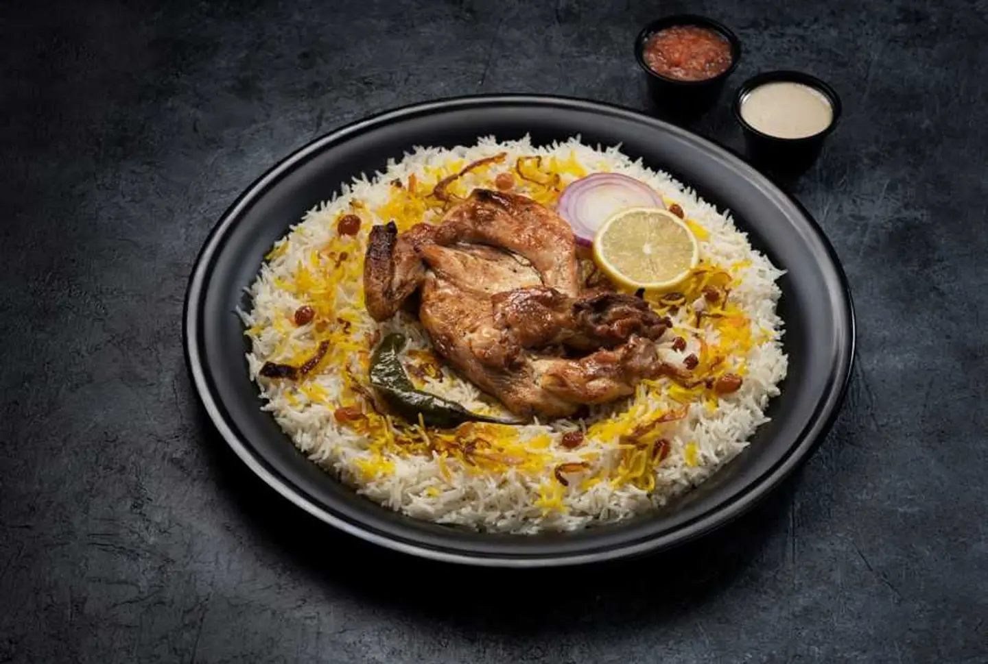 مظبي مع أرز شعبي - نصف مظبي مع أرز شعبي