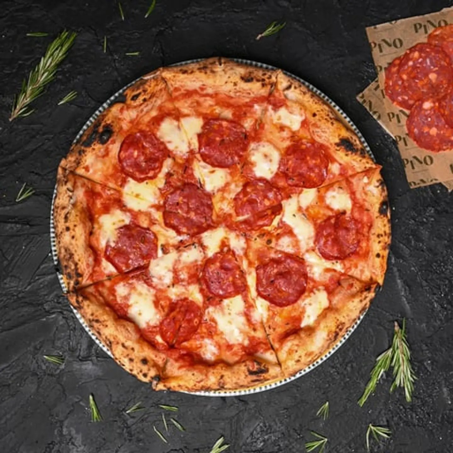 Salami Pepperoni Pizza